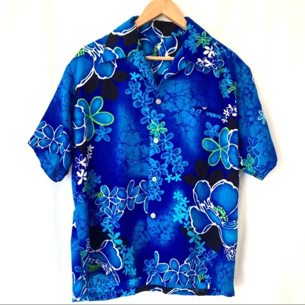 •VINTAGE• Hawaiian Vacation Button Down Shirt XL